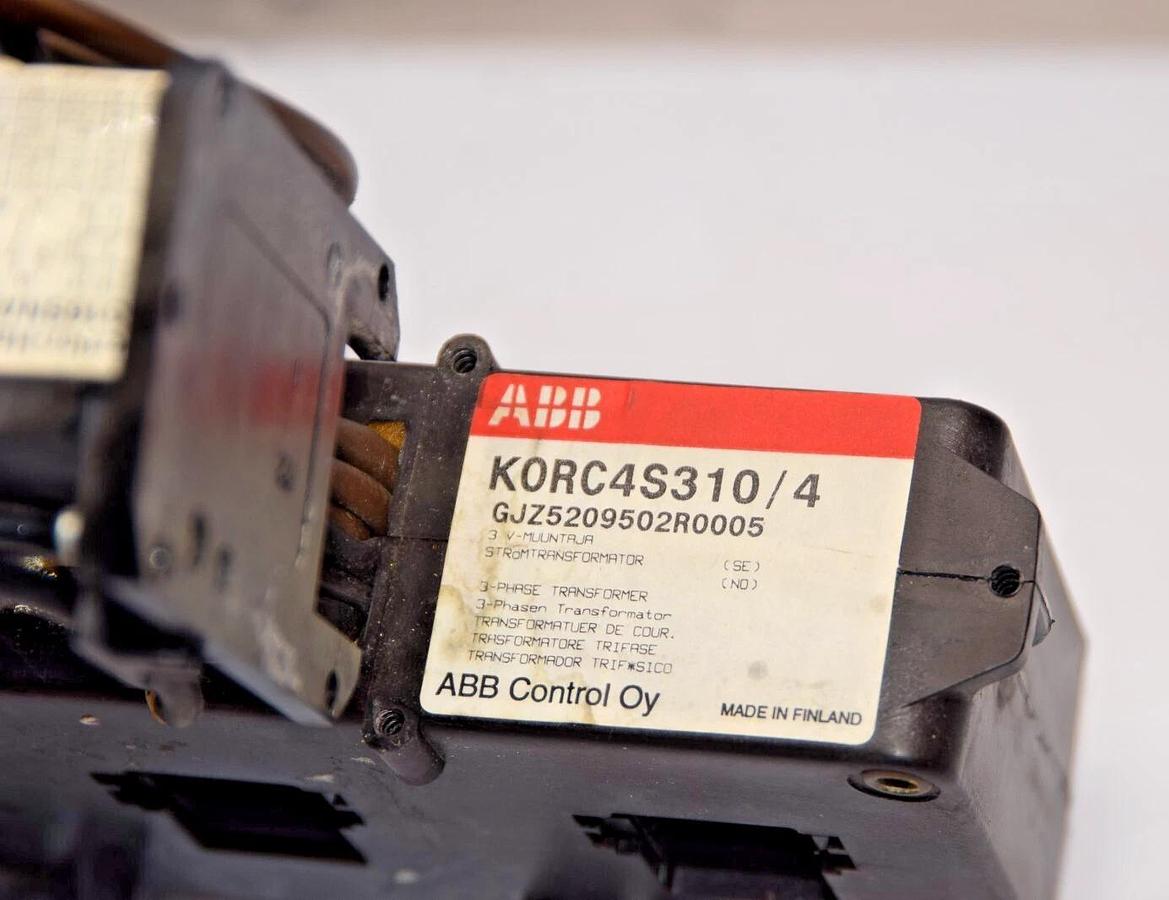 Used ABB KORC KORC4S310/4 GJZ5209502R0005 3Phase Transformer W/C316SNA* Relay