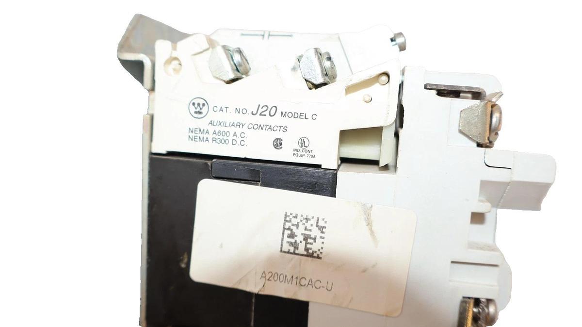 Used Westinghouse Motor Control Starter Size Sz 1 A200M1CAC 110/120V Coil *No Heater*