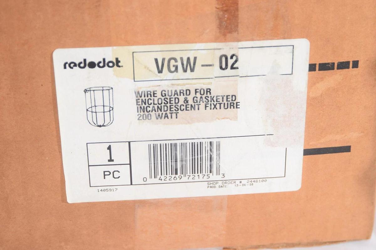 (NEW) RED DOT VGW-02 VGW02 Wire Guard 200W FIxture