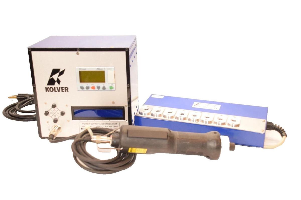 Used Kolver Torque Driver Screwdriver EDU 1AE/PLC/LTP/CC Control Unit PLUTO10D/N Tray
