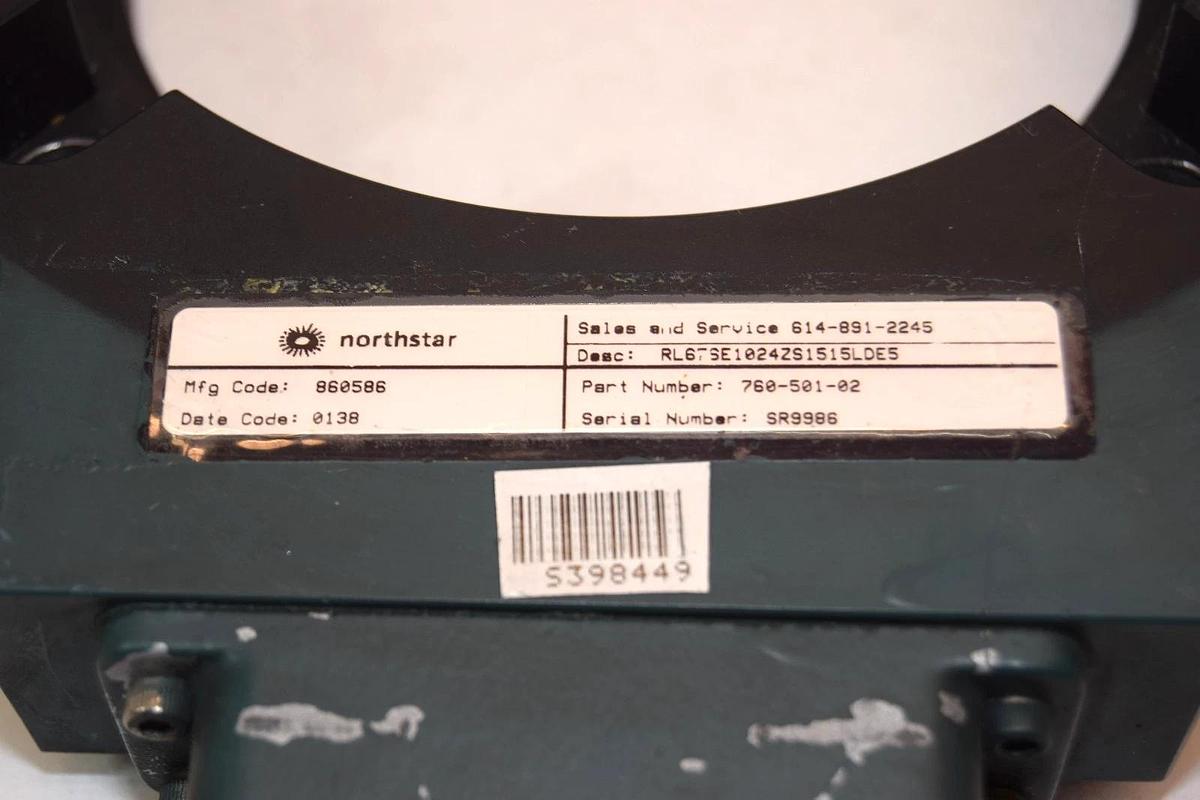 Used Northstar / Danaher Controls 760-501-02 , 4182055 Blower Fan Impeller Assembly
