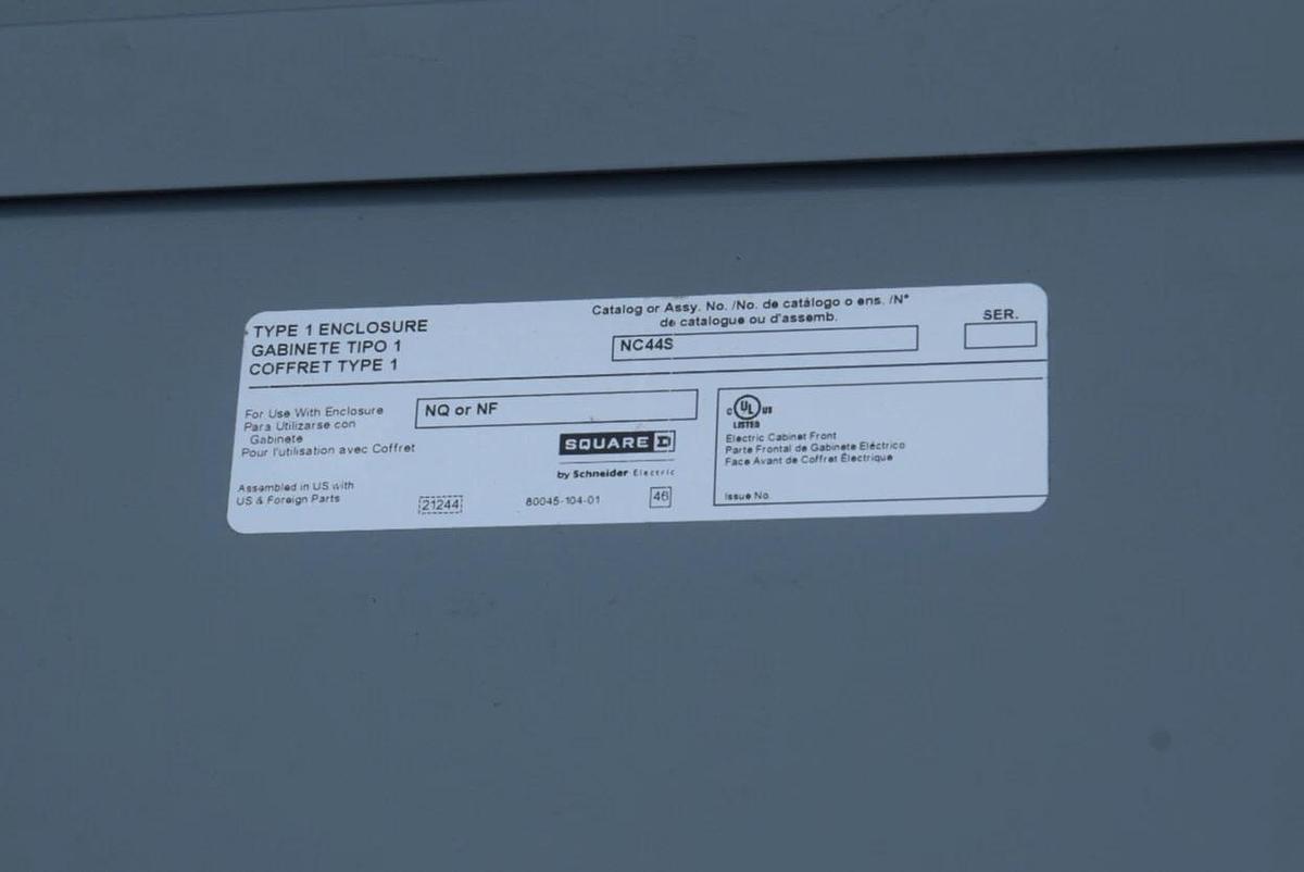 Square D Schneider PanelBoard Surface Front Cover Panel NC44S Type 1 (NEW)