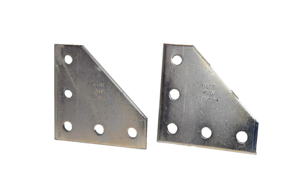 B-Line B556 5-Hole Corner Gusset Plate (New - Lot of 2)