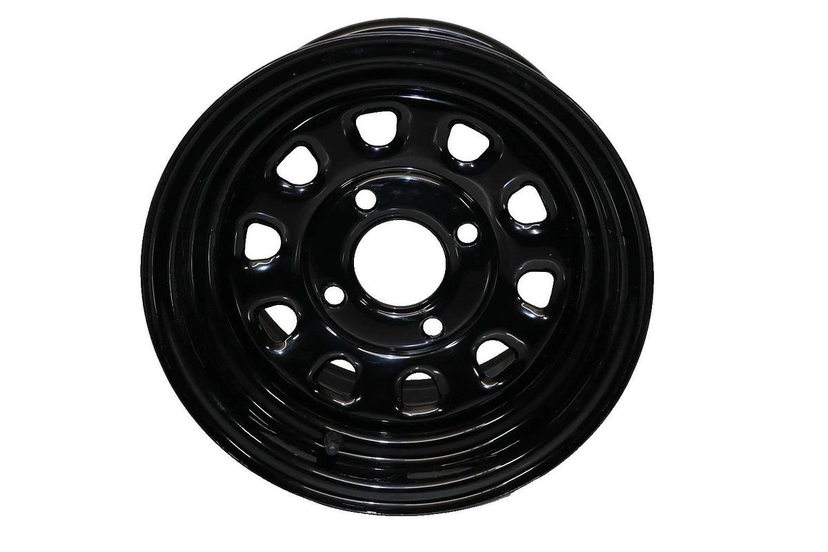 ITP D12F511 12" x 7" Steel Wheel , Black (New)
