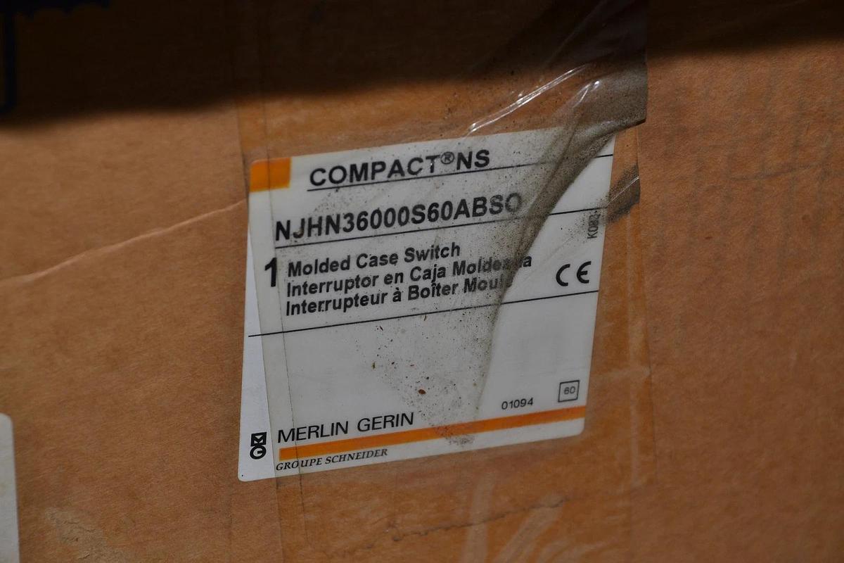 New MERLIN GERIN NJHN36000S60ABSO NSJ600a breaker 600  600A 600AMP 600 AMP