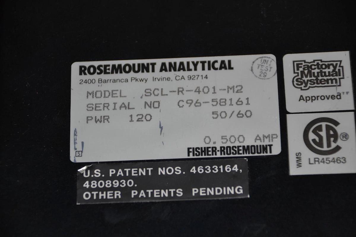 Used FISHER ROSEMOUNT ANAZLYTICAL SCL-R-401-M2 SCL R 401 M2 SCLR401M2 0.5A 0.5 A AMPS