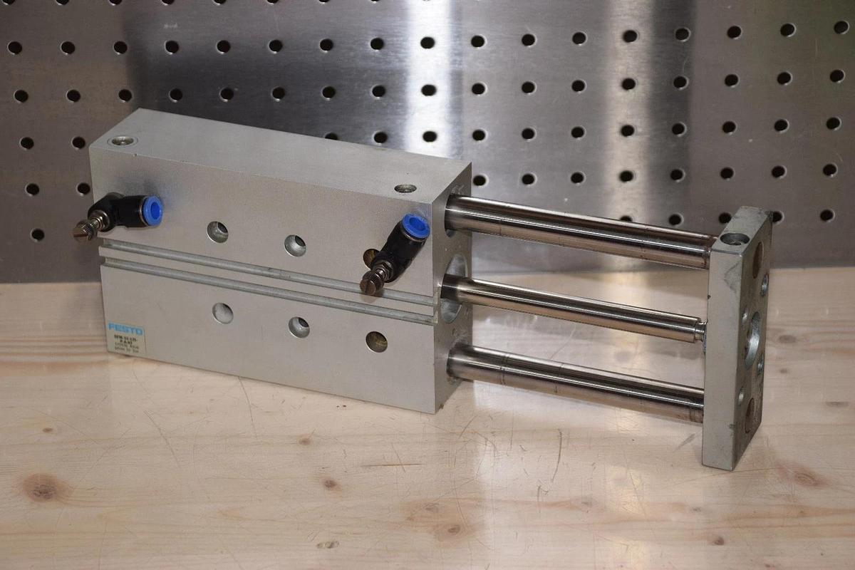 Used FESTO DFM-32-125-P-A-KF Pneumatic Guided Linear Drive Glide gripper cylinder