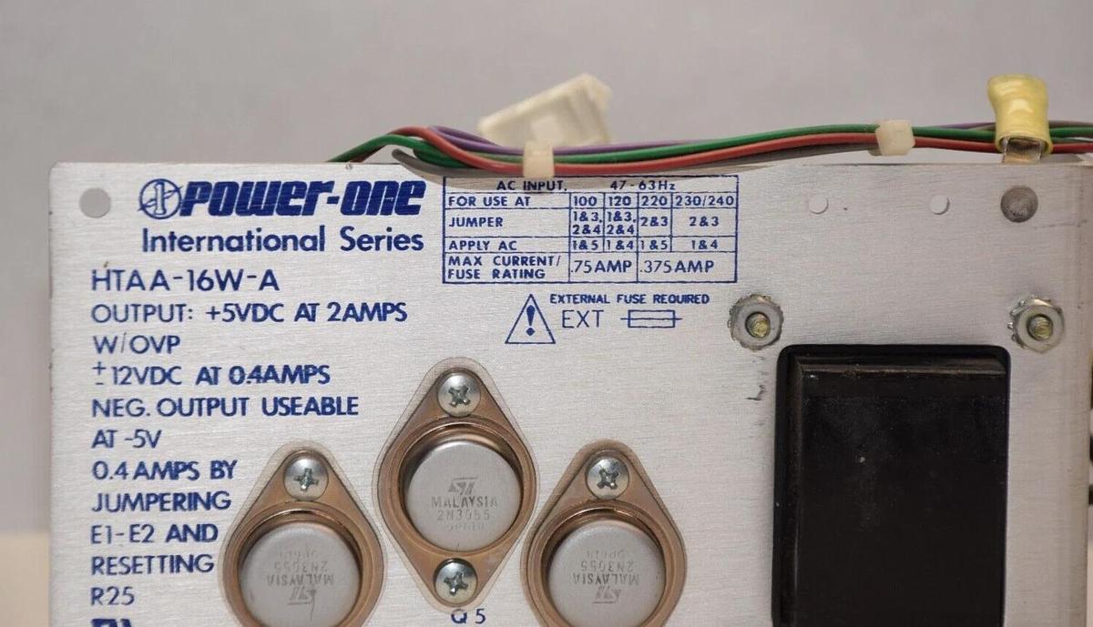 Used Power-One Power Supply International Ser HTAA-16W-A 5vdc at 2a w/ OVP HTAA16WA