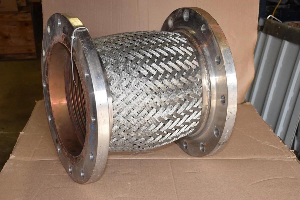 Used 304 Stainless Steel Flex 12" X 19"  Expansion Joint Fitting SS