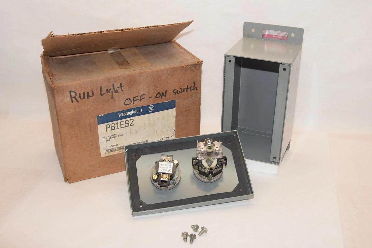 (NEW) WESTINGHOUSE PB1ES2 Type 13 2-Unit PB Enclosure (On-Off Switch)