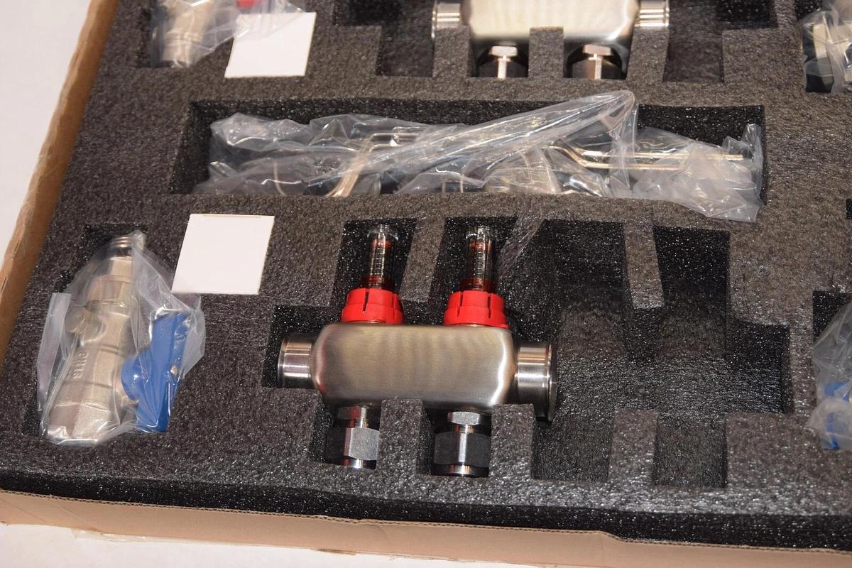 (NEW) WISEWATER 2 Loop Pex/Radiant Heat Manifold