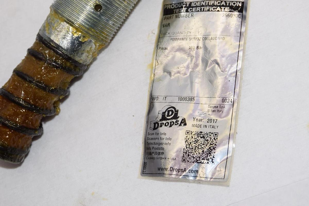 (NEW) DROPSA 296080C 0296080C 400Bar Overflow Valve Core