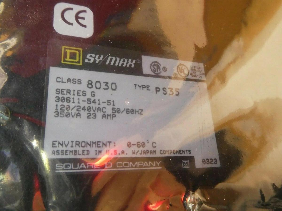 (New) SY/MAX SQUARE D 8030 PS35 G Power Supply 8030, PS 35, PS35 PS-35 Ser G