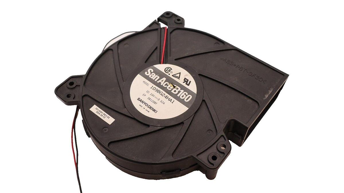 Used SANYO DENKI 109BG24HA1 24Vdc 0.62A SanAceB160 Fan