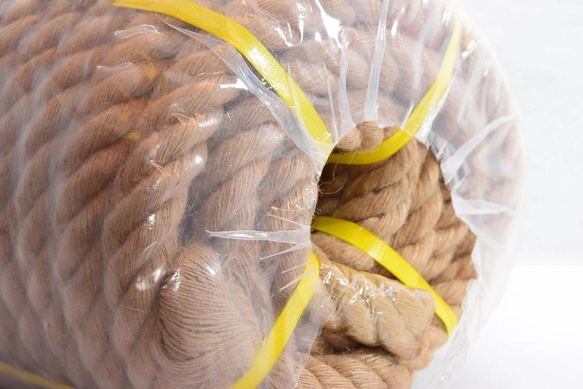 (NEW) YUZENET 1-1/2" x 85' Twisted Manila Rope Juet Rope