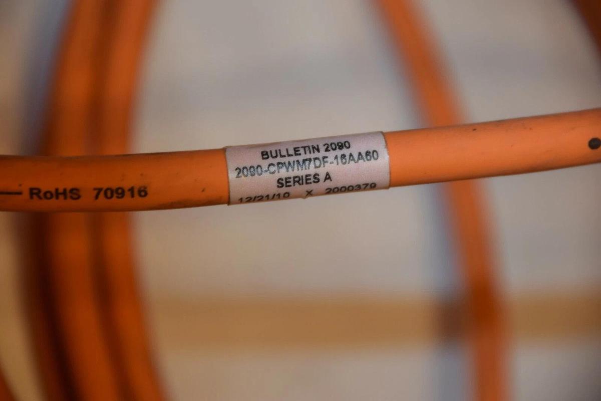 Used ALLEN BRADLEY 2090 2090-CPWM7DF-16AA60 SERIES A 16' CABLE