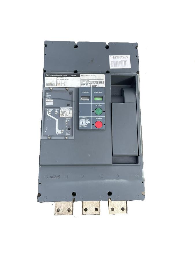 Westinghouse SPB100 3000A 3p 600V Pow-R-Way Breaker T51BLI, SPBR330F51, 3000 Amp