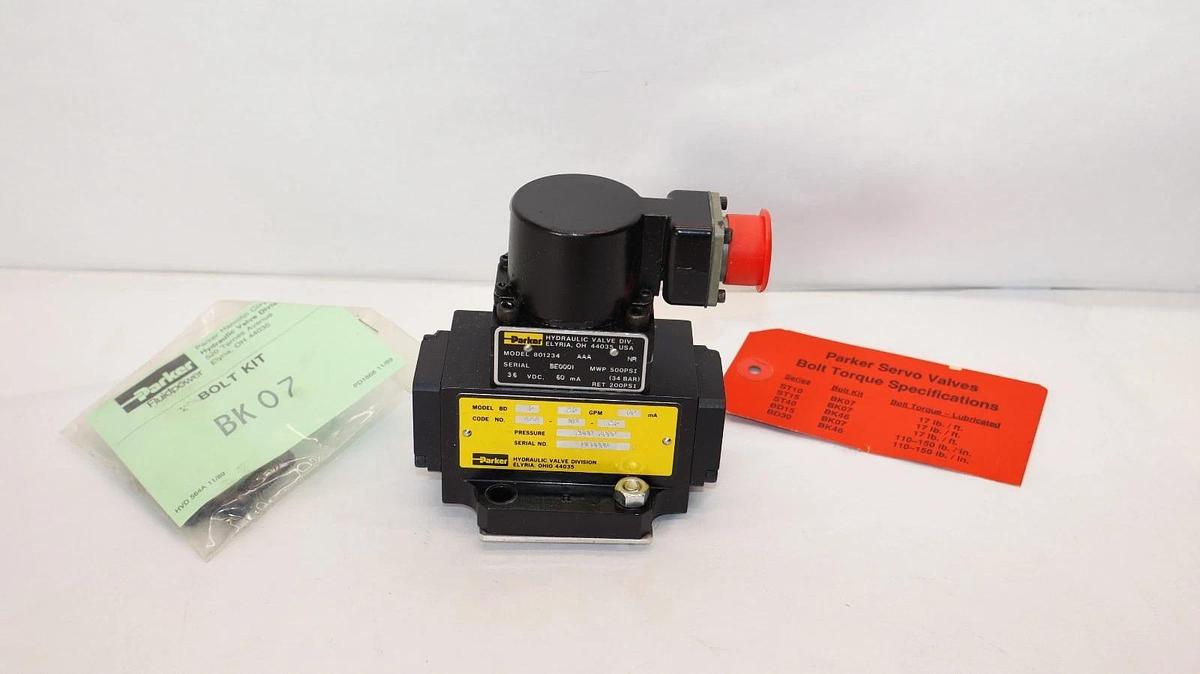 PARKER Servo Valve 801234-AAA-NR 801234AAANR 2.5gpm AAA-NB-2.5 (NEW)
