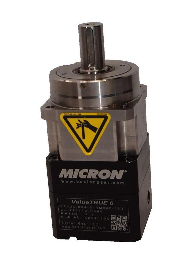 Used Boston Gear MICRON Value True 6 4:1 Gearhead VT006-004-S-RM060-333 27-119310K345