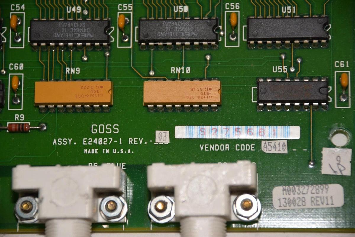 Used GOSS E24027-1 E240271 REV 3 GRAPHIC CONTROLLER VIDEO BOARD