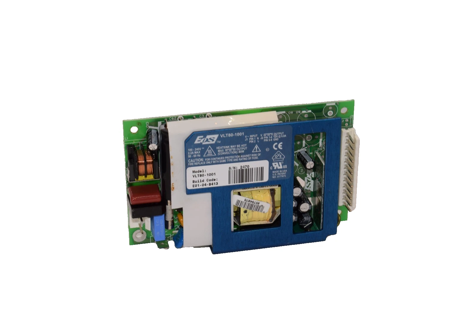 Used EOS VLT80-1001 2.2A , 100-240V Power Supply Module