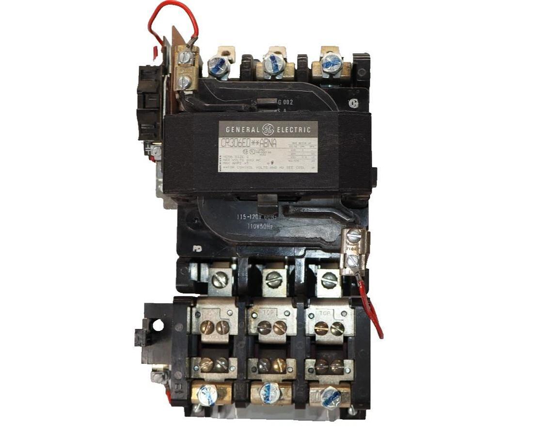 GE GENERAL ELECTRIC Size Sz 2 STARTER CR306E0**ABNA 600V 45A 115-120V Coil (NOS)