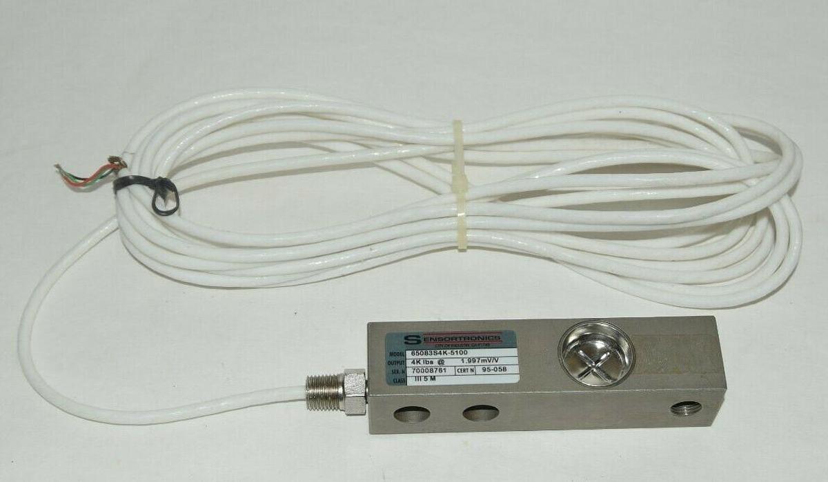 (NEW) SENSORTRONICS 65083S4K-5100 4k lbs @ 1.997mV/V Load Cell