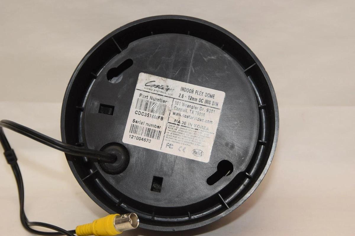 Used COSTAR CDC3510MFB 2.8-12mm Indoor Flex Dome Black Security Camera