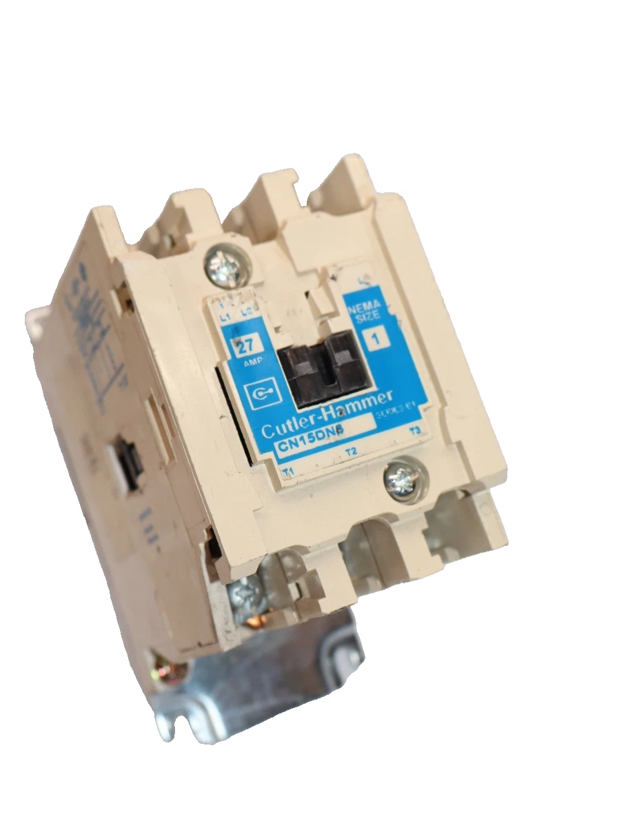 Cutler-Hammer Eaton Contactor CN15DN3 Size Sz 1 600V 27A 120v coil 3P CN15DN3AB