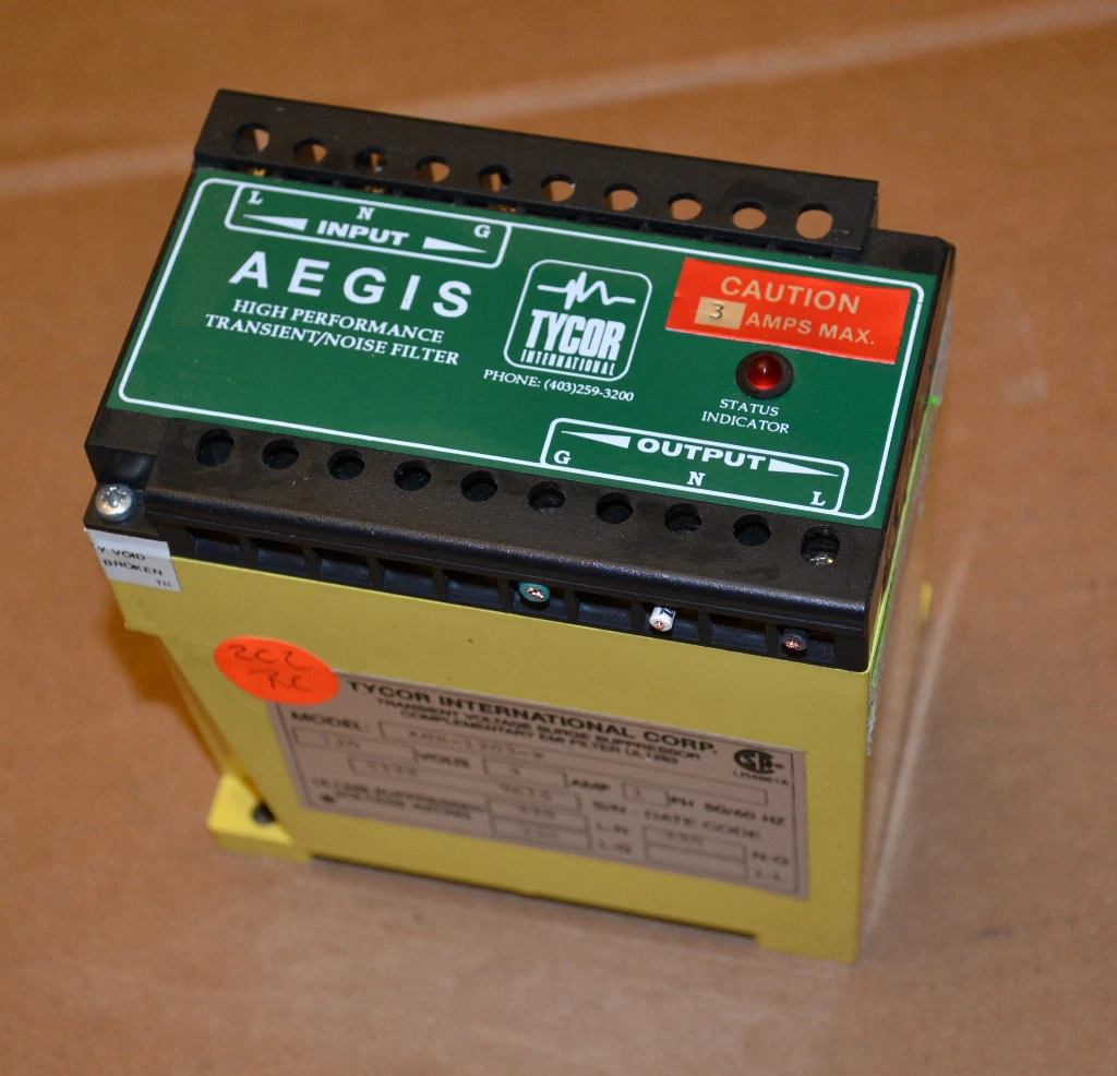 Used Tycor AEGIS Transient Noise Filter AGS-1203-X AGS1203X