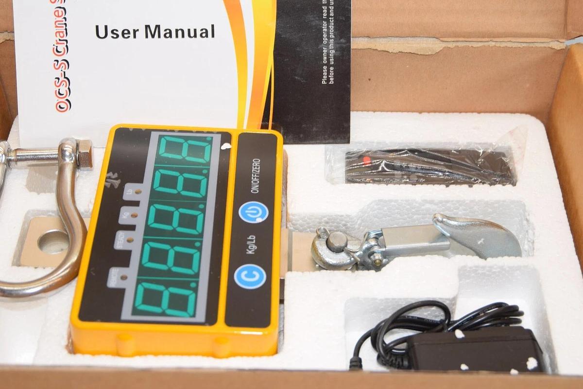 OCS-S 1000KG High precision Aluminum Digital Crane Scale LED Display NEW