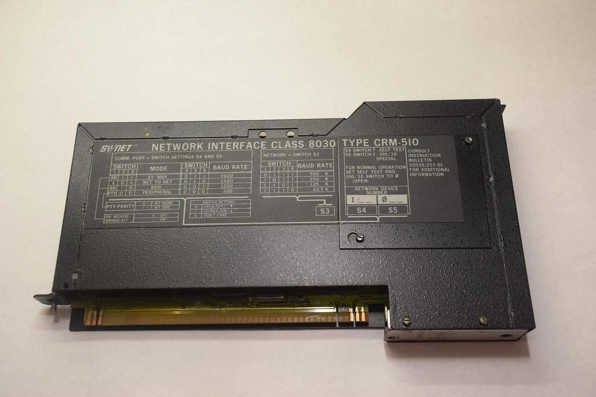 Used SQUARE D SY/MAX 8030 CRM-510 SERIES D  INTERFACE MODULE
