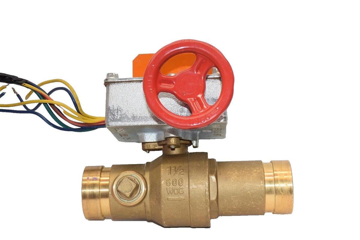 Used VICTAULIC 1-1/2 , 1-1/2/48.3 FireLock Ser. 728 Ball Valve W/ Supervisory Switch