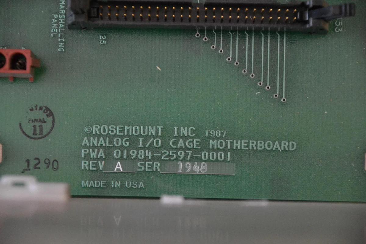 Used FISHER ROSEMOUNT Card Rack  PWA 01984-2597-0001 PWA0198425970001 01984-2526-0002