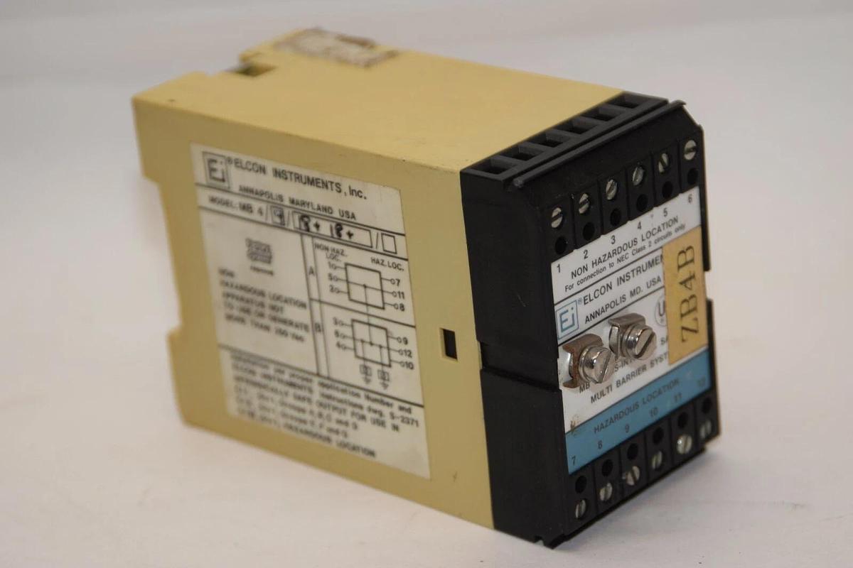 Used ELCON INSTRUMENTS INC MB4/4/18+18* Intrinsic Safety Barrier