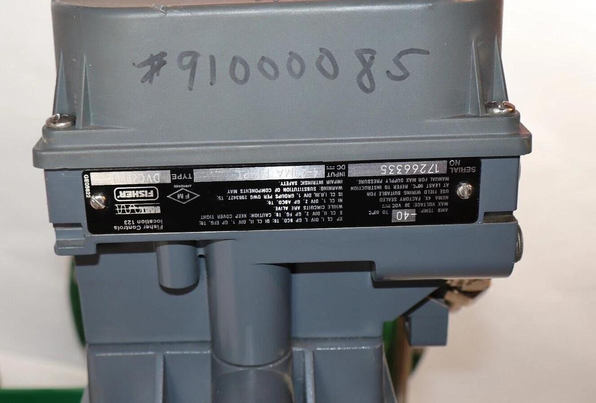 Fisher Valve 1052 Size 20 Actuator V200 Body CL150-600 FIELDVUE DVC6020 Ctrl