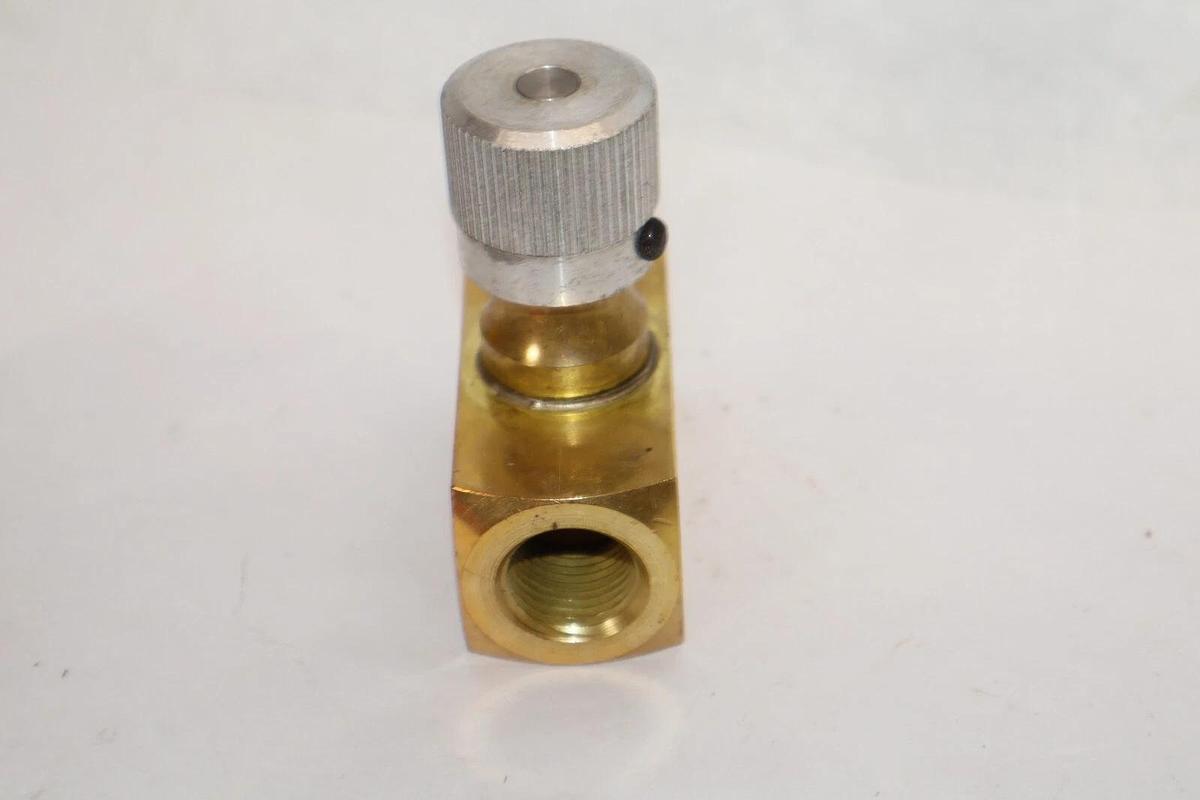 (NEW) SCHRADER BELLOWS SPN800B , SPN800B-40JG 1/2" NPT Needle Valve