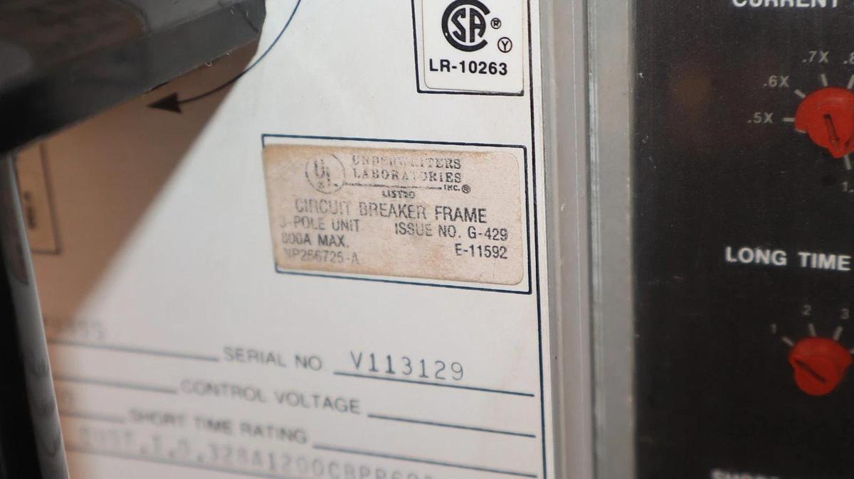 Refurbished GE General Electric Circuit Breaker Power Break 800A Amp TP88SS TS20LSI TR2SX