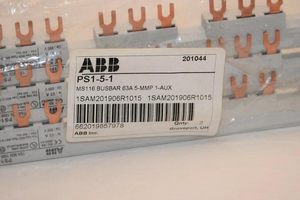 (NEW) ABB PS1-5-1 MS116 63A Busbar