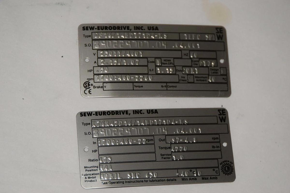 (NEW) SEW-EURODRIVE Head Cover For DF16/14BDT71D4-KS Gear Box / Speed Reducer