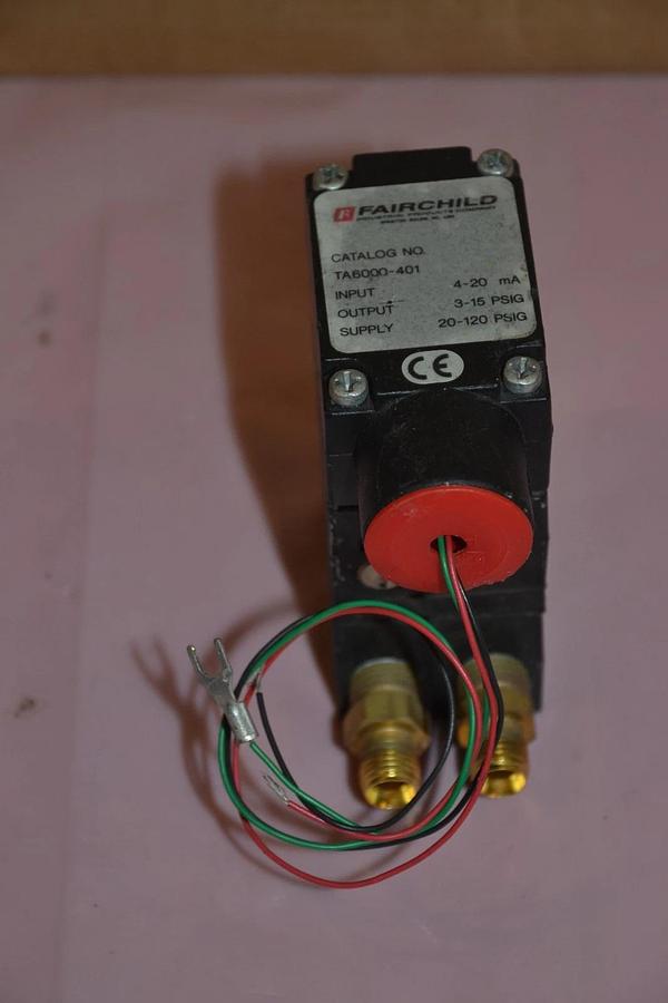 Used FAIRCHILD Electro-Pneumatic Transducer TA6000-401 TA6000 401 TA6000401 120 PSI