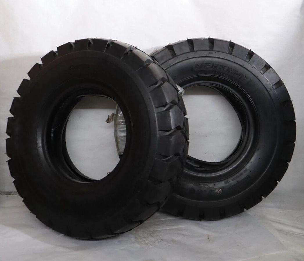 (NEW - PAIR) MERXENG 7.00-12 ( Tire + Tube) Forklift Replacement Tire