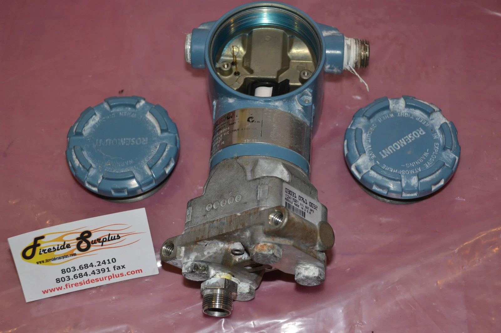 Used ROSEMOUNT 3051 CG3A22A1AC6 SMART TRANSMITTER 3051CG3A22A1AC6 03031-0332-0003