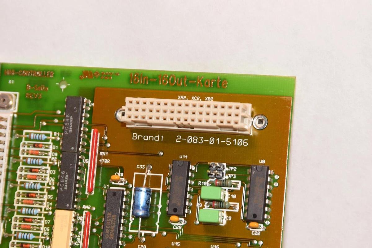 Used HOMATIC 2-083-01-5106 Rev 3 16In-16Out-Karte Mini-Controller Module