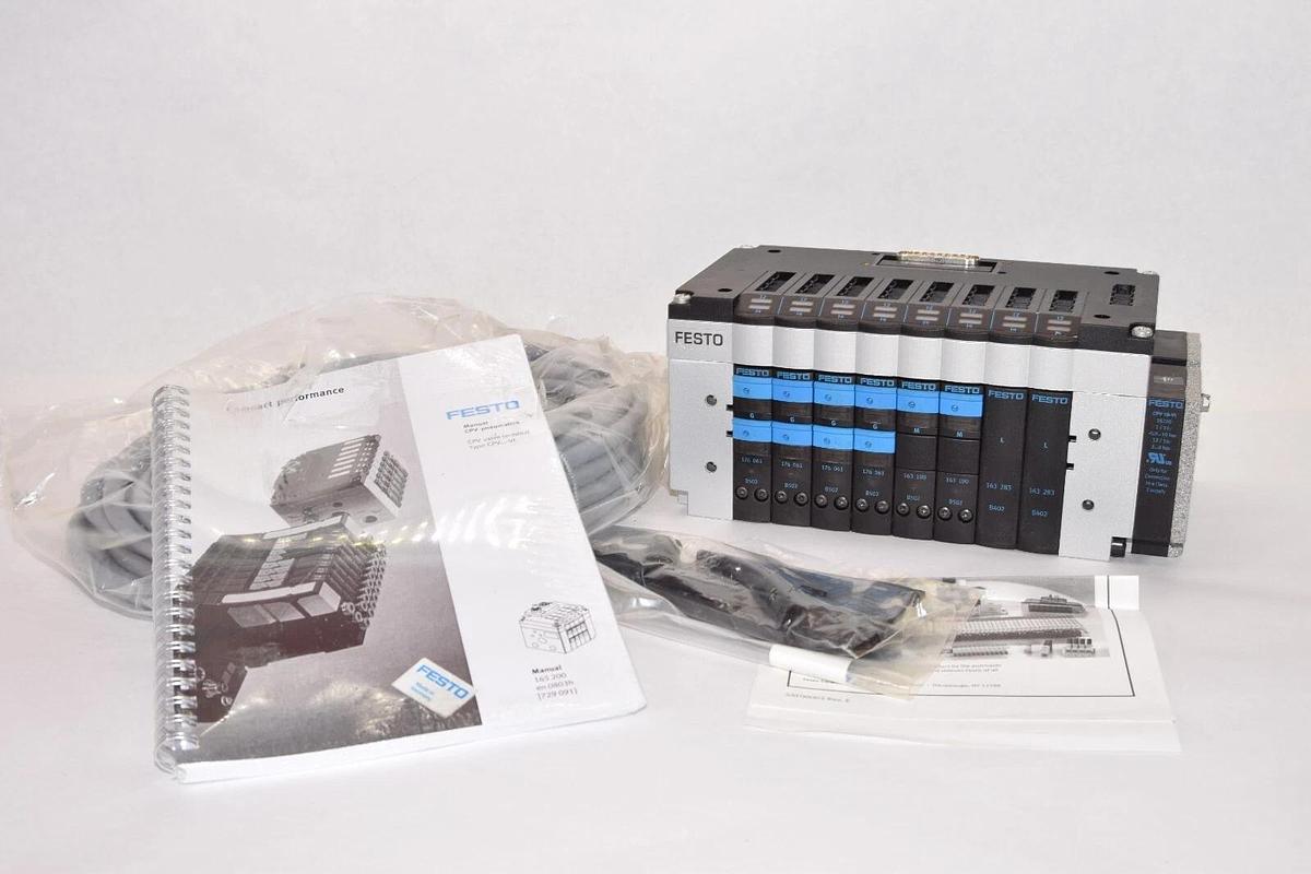 (NEW) FESTO CPV18-VI Valve Manifold With CPV18-GE-MP-8 Interface