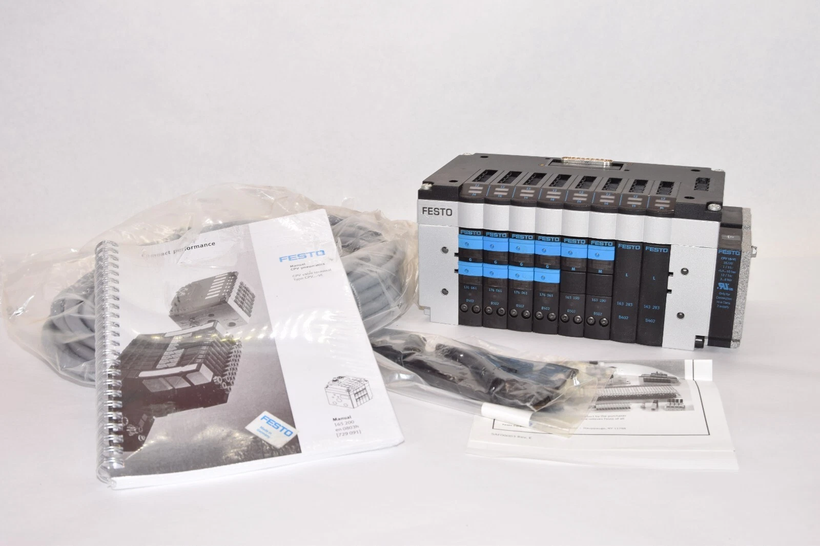 (NEW) FESTO CPV18-VI Valve Manifold With CPV18-GE-MP-8 Interface