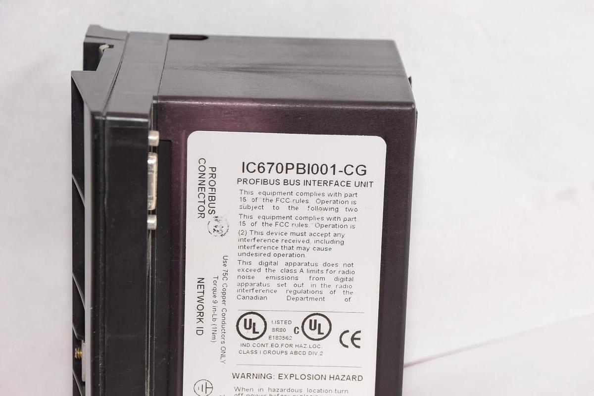Used GE FANUC IC670PBI001-CG Profibus Bus Interface Unit