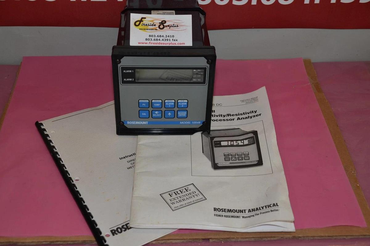 (NEW) ROSEMOUNT 1054BDC 1054 BDC 1054-BDC 230 VAC 20.0.5 Analytical Analyzer