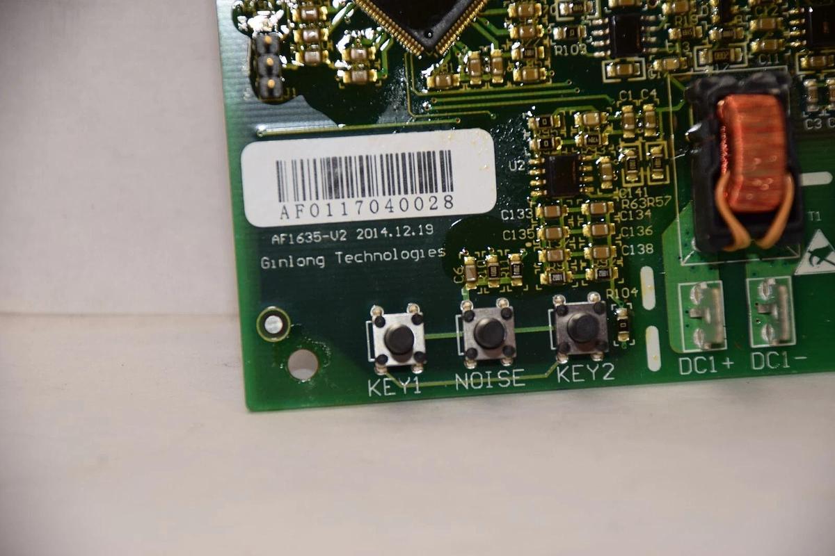 Used GINLONG TECH AF1635-V2 AF0117040028 Board for Solis Solar Drive SOLIS-4K-2G-US