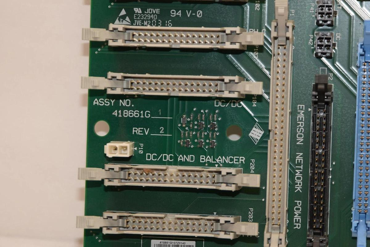 Used EMERSON / LIEBERT 418661G-1 418661G1 Rev 2 DC/DC and Balancer Circuit Board